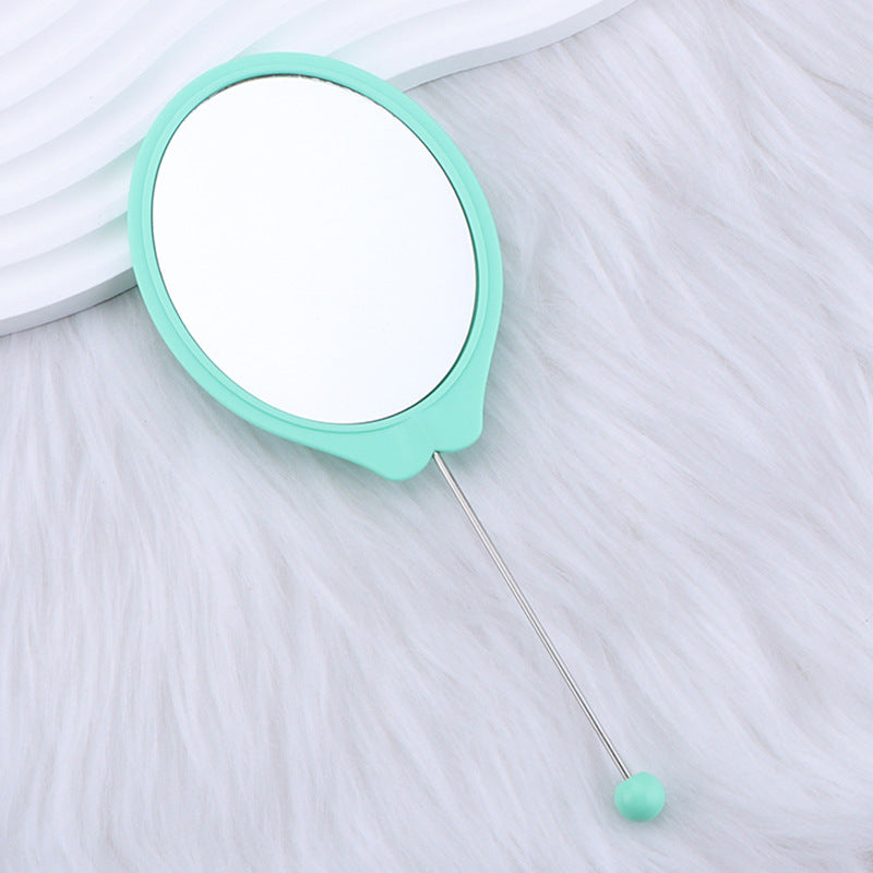 Wholesale DIY Beadable Oval Handheld Mirror,  Portable High-Definition Mirror Handheld Makeup Mirror