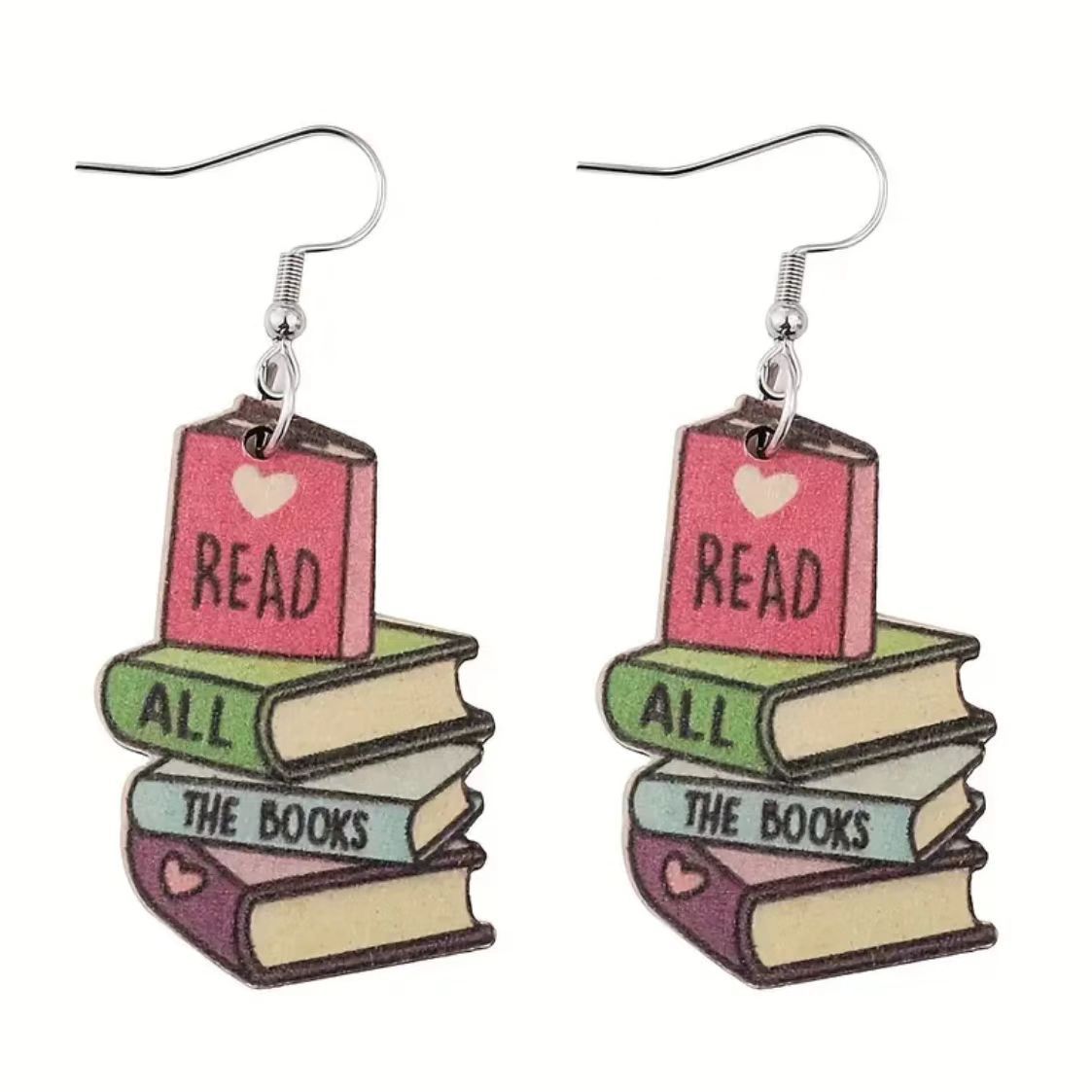 Wholesale Teacher's Day Book Wood Earrings ACC-ES-AnDao027