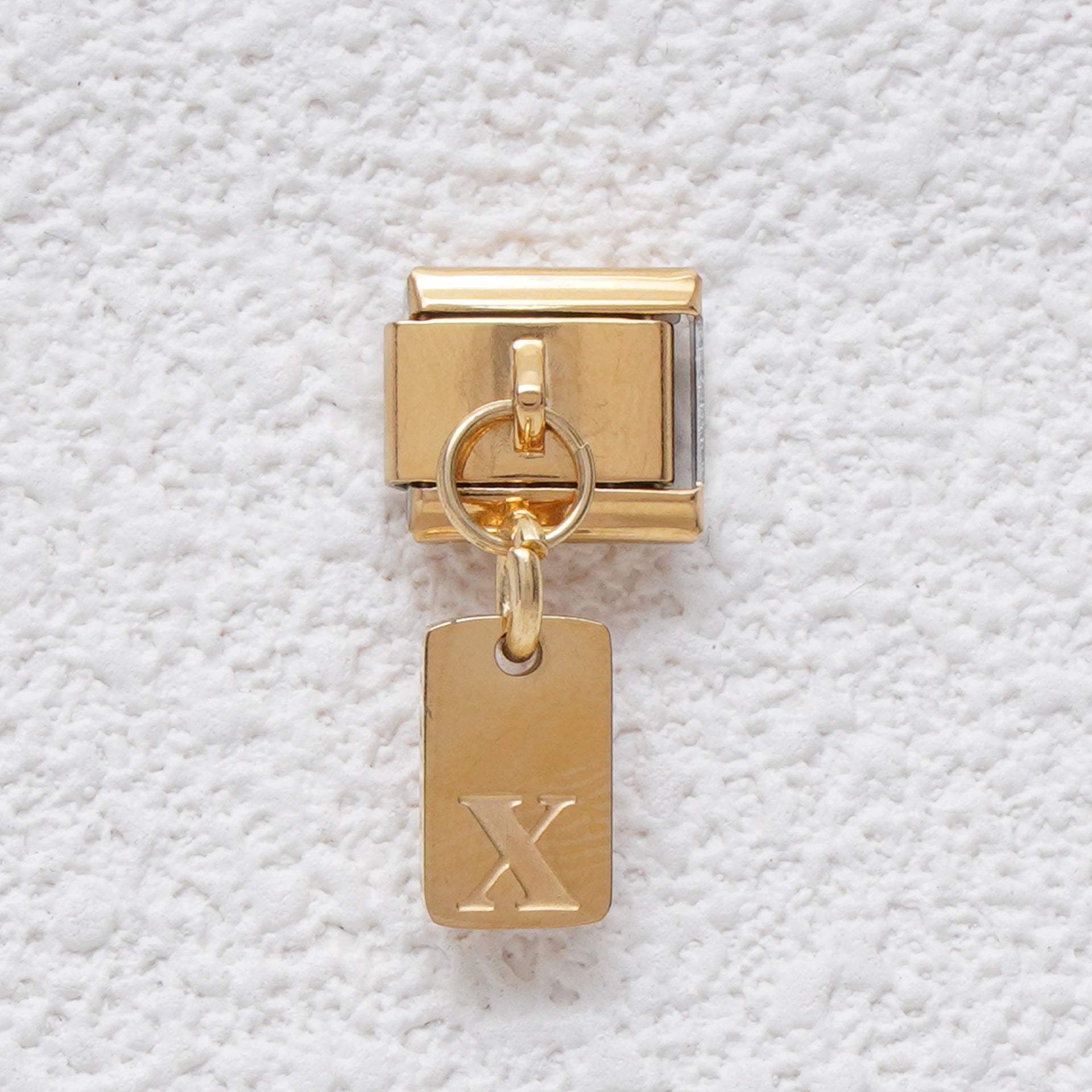 Wholesale 5pcs Italian Charm Bracelet 9mm DIY Splicing Letter Series Stainless Steel Composable Bracelet