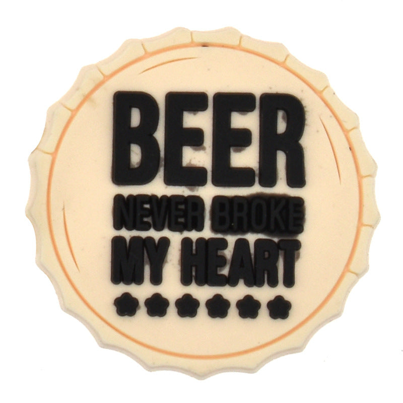 Wholesale Random 100pcs Beer Series Shoes Accessories Shoes Charms