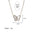 Wholesale  Stainless Steel Real Gold Color Preservation Temperament Love Butterfly Necklace
