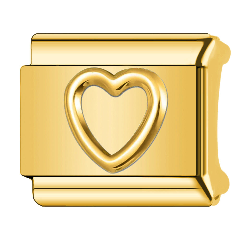 Wholesale Italian Charm Bracelet 9mm DIY  cat paw   Creative Stainless Steel Composable Bracelet