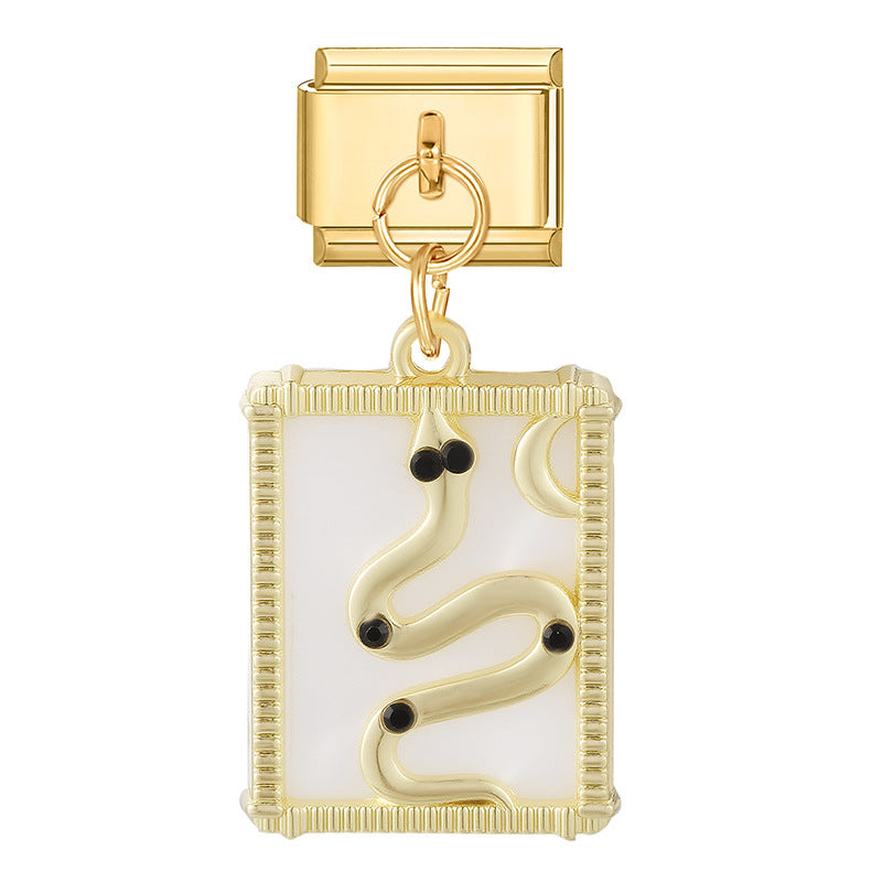 Wholesale Italian Charm Bracelet 9mm DIY Splicing Cute Creative Stainless Steel Composable Bracelet