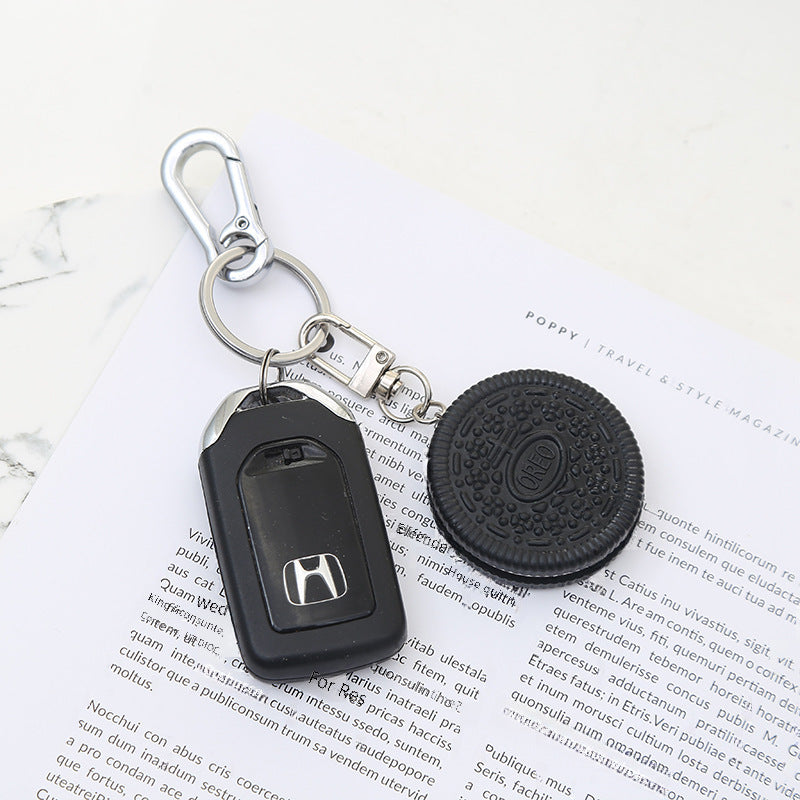 Wholesale Biscuit Keychain Fun Sandwich Biscuit PVC Keychains