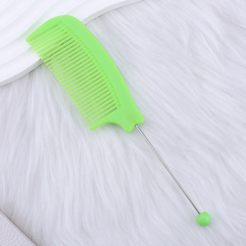 Wholesale DIY Beadable Comb,  Plastic Pointed-Tail Comb,  Home/ Salon Style Curved Comb,  Fine-Tooth Hair Smoothing Comb,  Hair Styling Tool