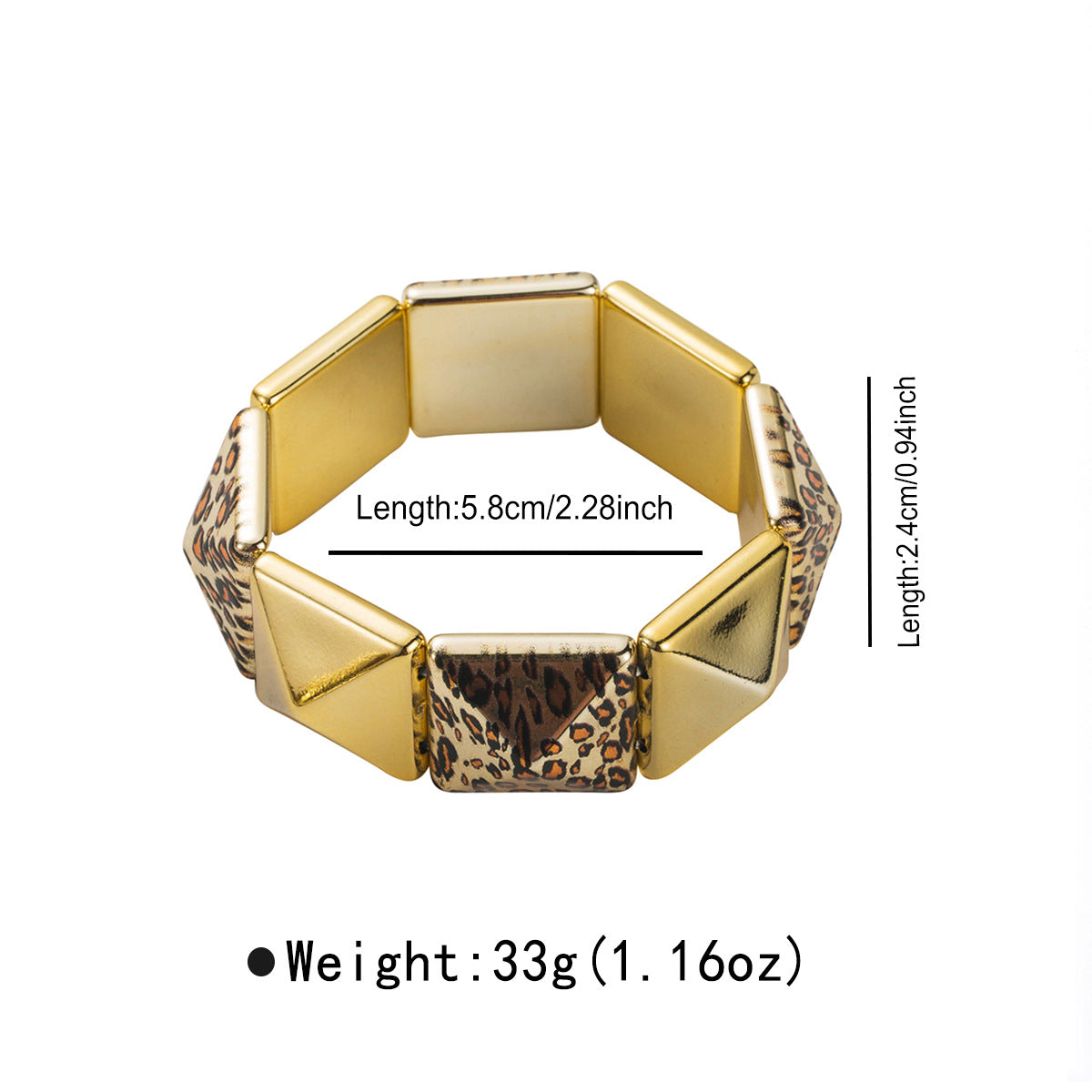 Braccialetto acrilico all'ingrosso gioielli elastici a mano con temperamento semplice