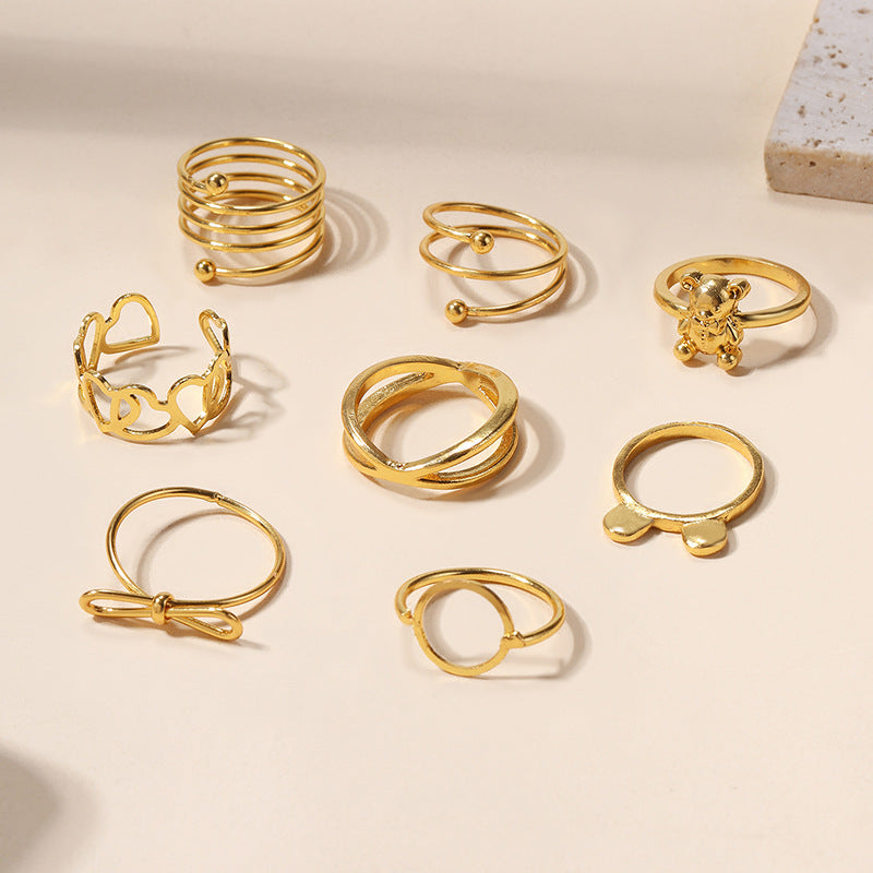 Wholesale Exaggerated  Jewelry Personalized Alloy Bear Ring