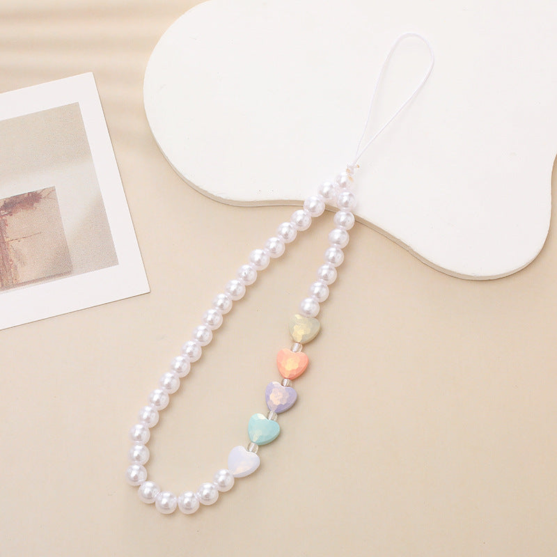 Wholesale  Colorful Bow Beaded  Chain  Jewelry Lanyard  Keychains