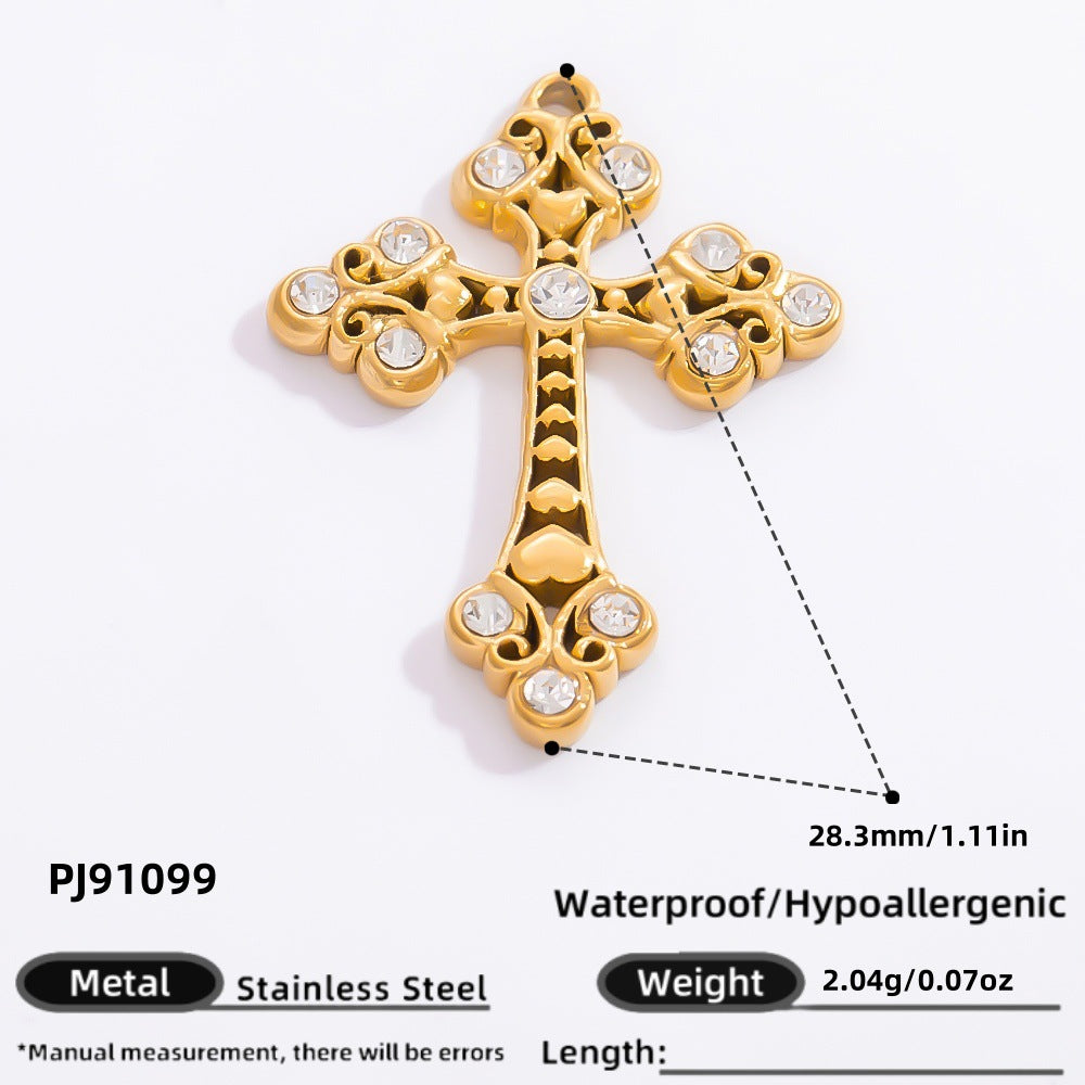Wholesale Stainless Steel Cross Handmade  Charms