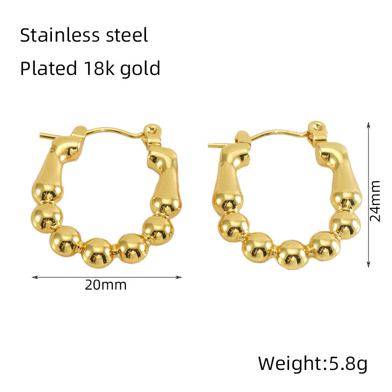 Wholesale  Stainless steel irregular earrings