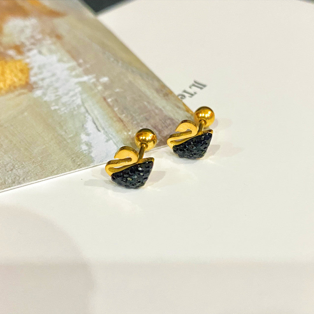 Wholesale Titanium Steel Animal Screw Earrings ACCVIP-ES-YZXW004