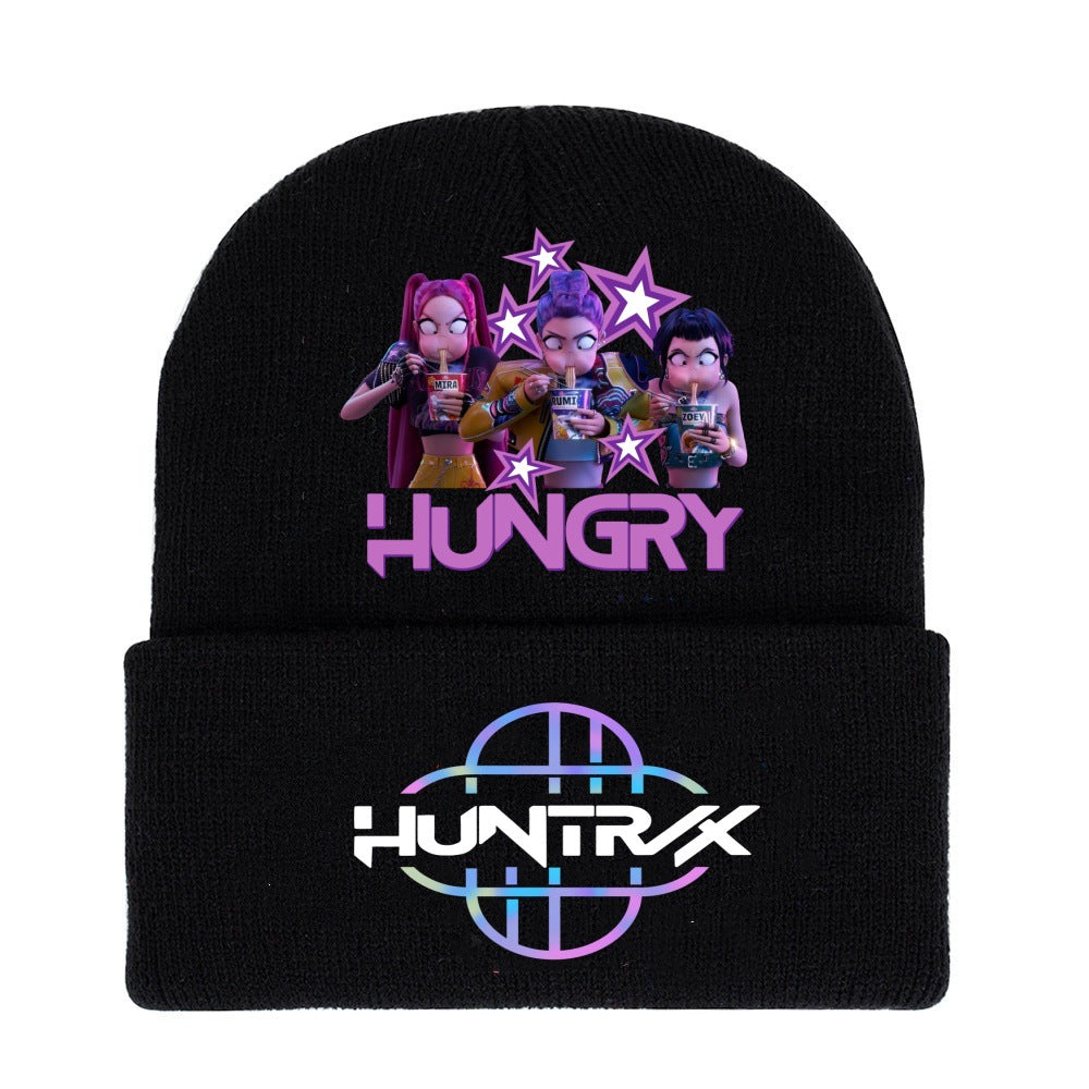 Wholesale kpop anime cartoon knitted hat Beanie