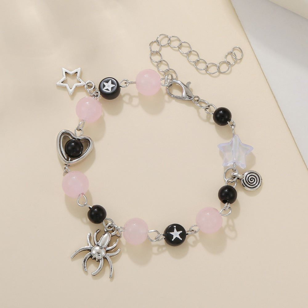 Wholesale   Love Stars Bracelet Beaded Elastic Adjustable  Bracelet