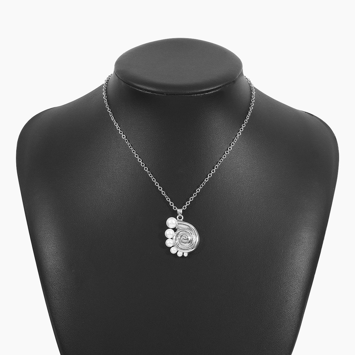 Wholesale Same Style Conch Pearl Earrings Necklace Ring Simple Casual Beach Style