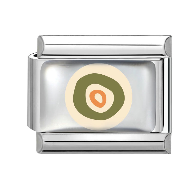 Wholesale 9mm Italian Charm Starter Bracelets DIY square Single Section Creative Stainless Steel Composable Bracelet