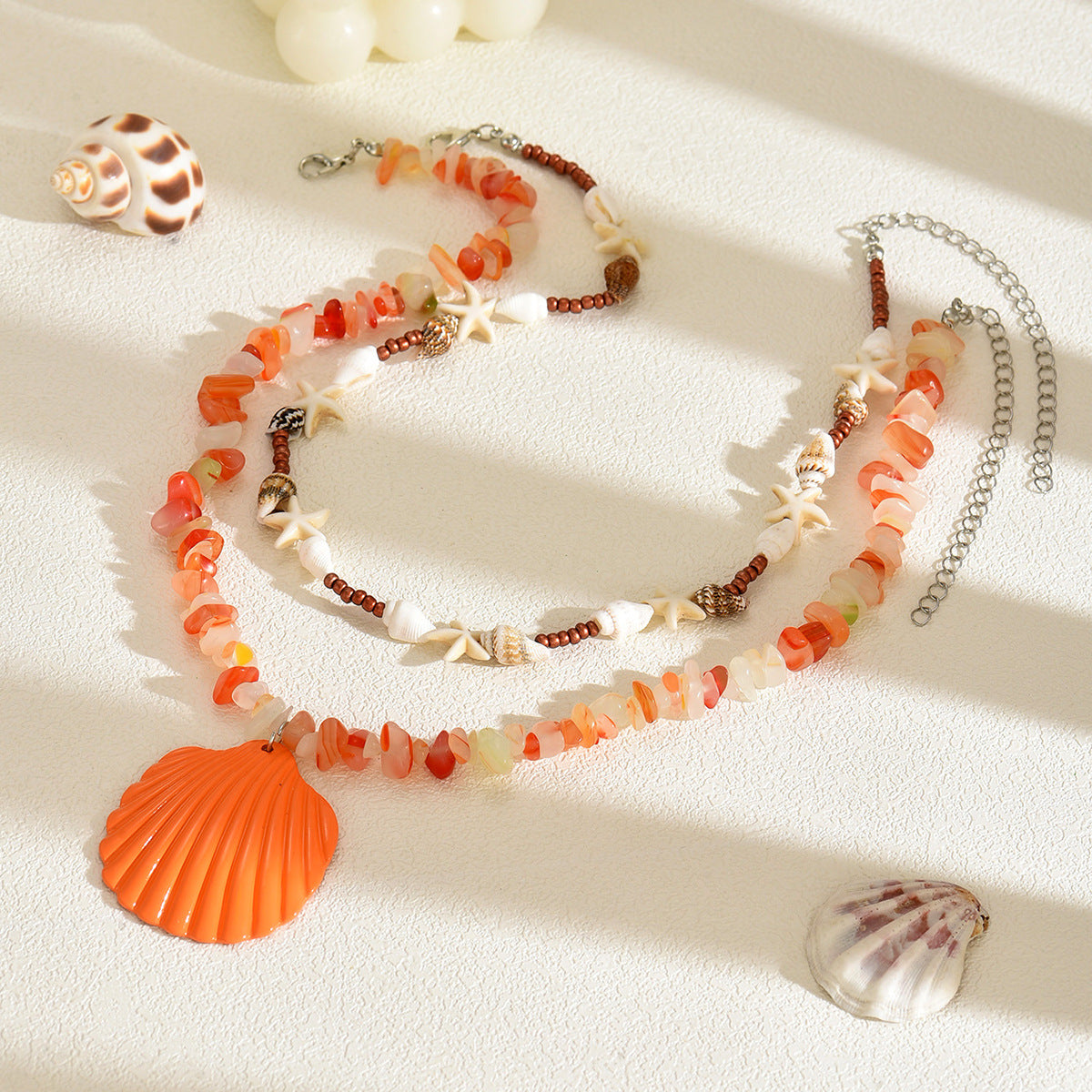 Wholesale Resort Style Exaggerated Shell Necklace