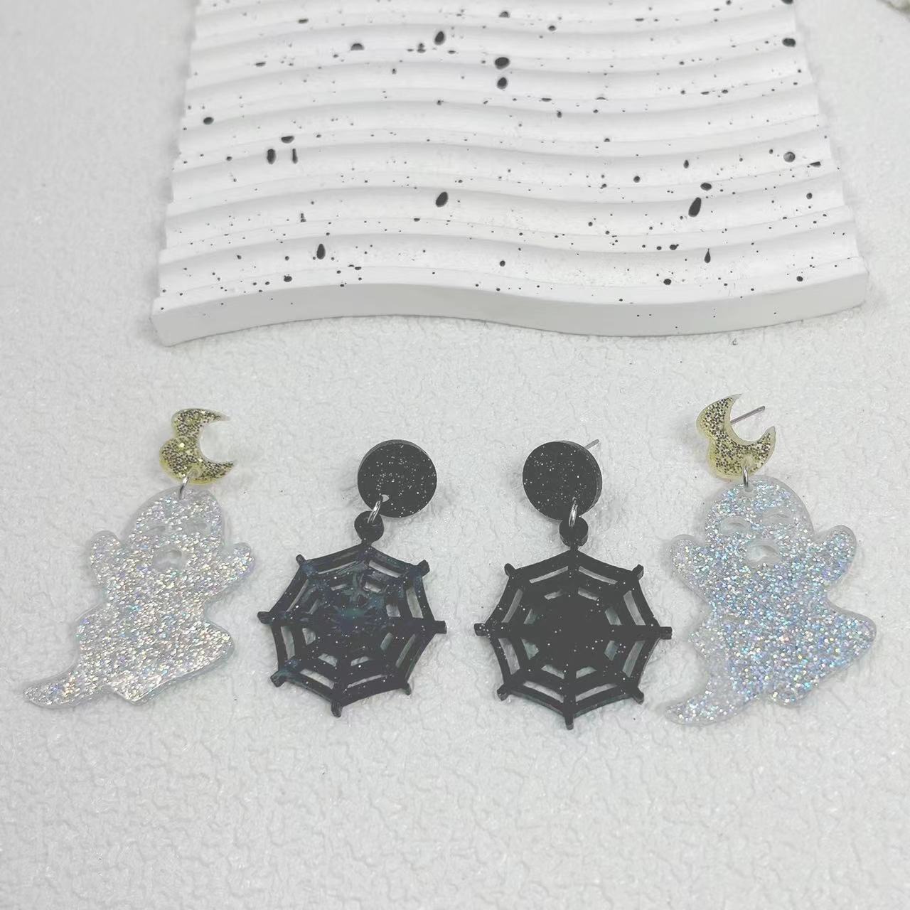 Wholesale Halloween Spider Acrylic Earrings ACC-ES-AnDao030