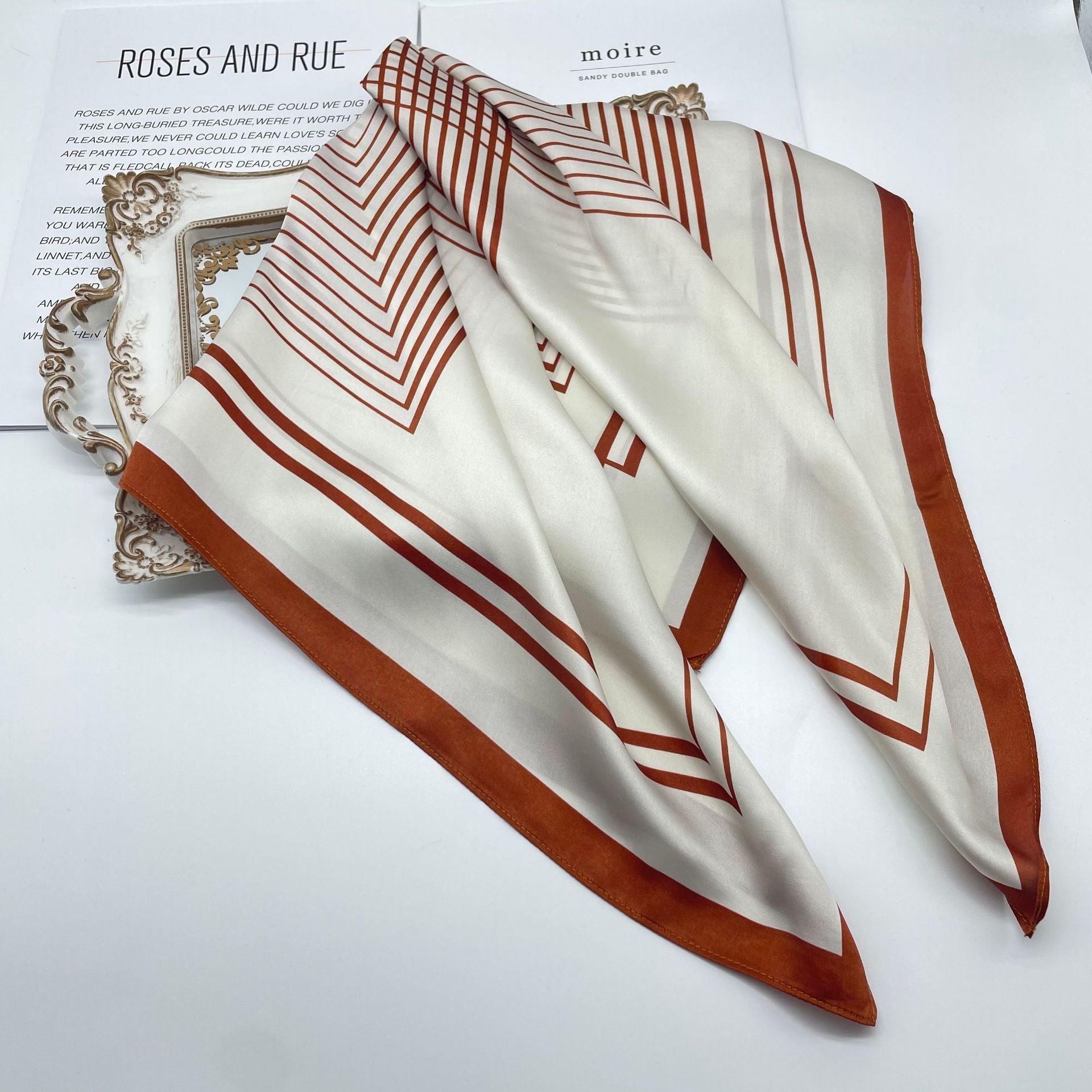 Wholesale multi-color  Silk f 70* 70cm Large Square  Scarf