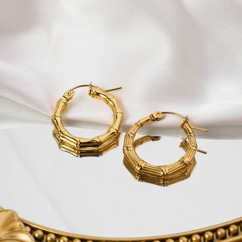 Wholesale Stainless Steel Geometric Irregular Shaped Earrings ACC-ES-RuiX010