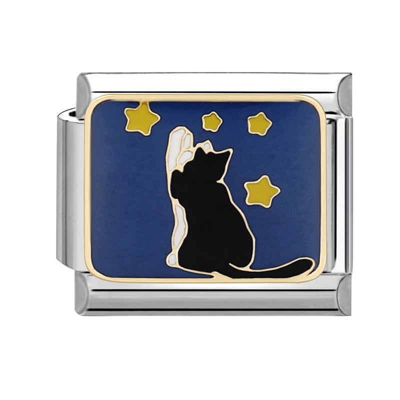 Wholesale Italian Beaded Bracelet 9mm DIY Splicing Removable Cat Candy Planet Series Titanium Steel Combinable Bracelet