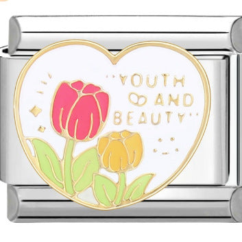 Wholesale 10pcs Italian Charm Bracelet 9mm DIY Splicing Removable Heart Star Stainless Steel Composable Bracelet