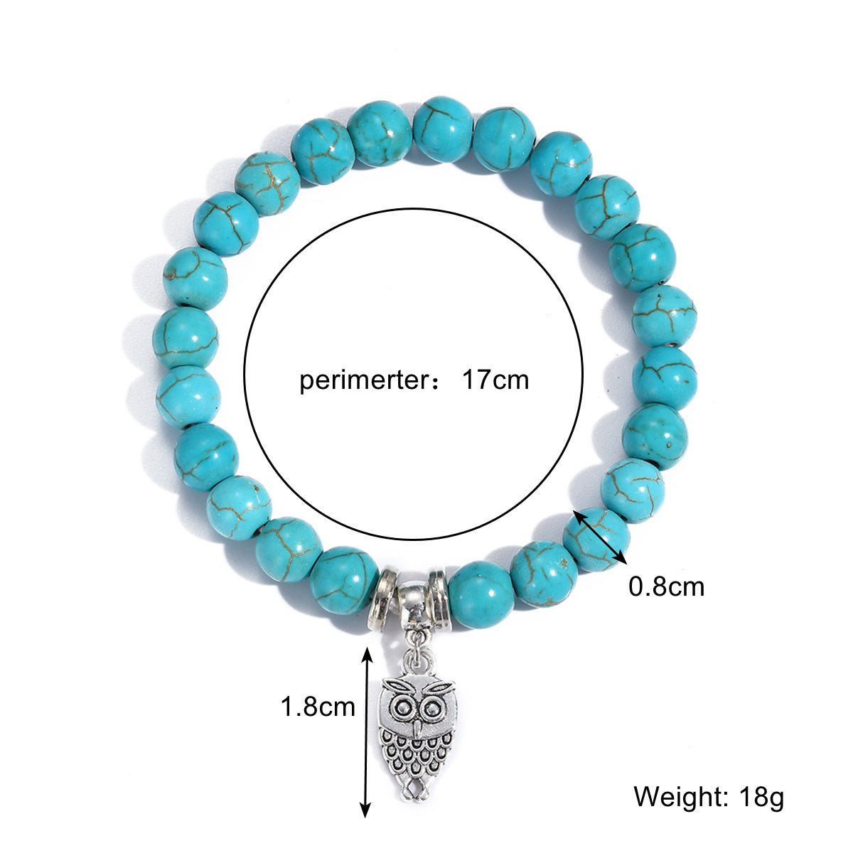 Wholesale Bohemian Ethnic Style Turquoise Beaded Bracelet ACC-BT-ManYi004