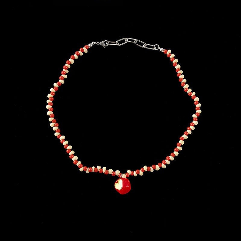 Wholesale  Pink Sausage Puppy Pearl Necklace