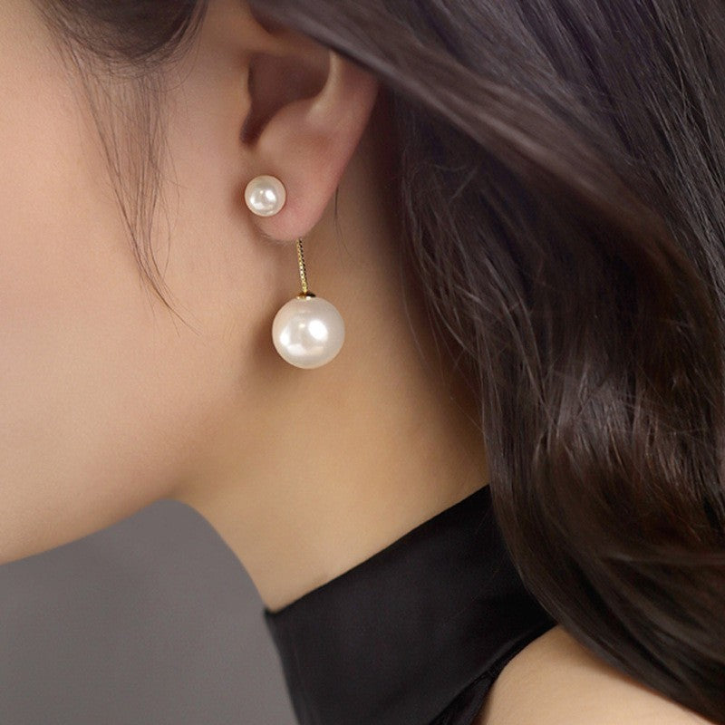 Wholesale Vintage 925 Large Pearl Earrings ACC-ES-Yixin006