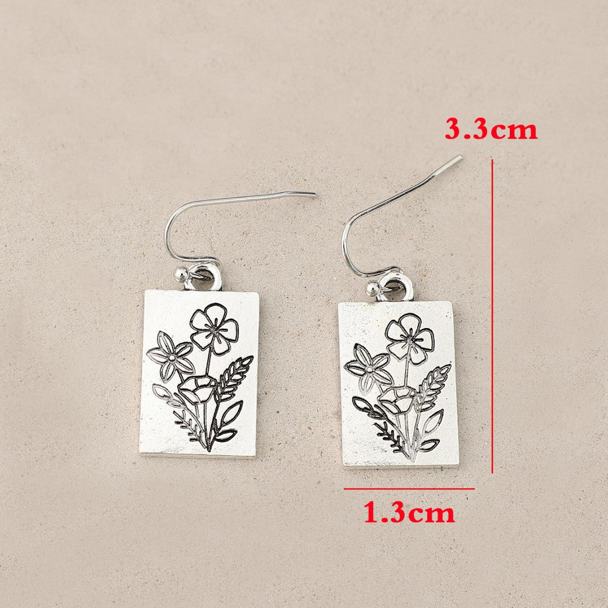 Wholesale Stylish Retro Bohemian Carved Flower Alloy Earrings for Fashion Accessory