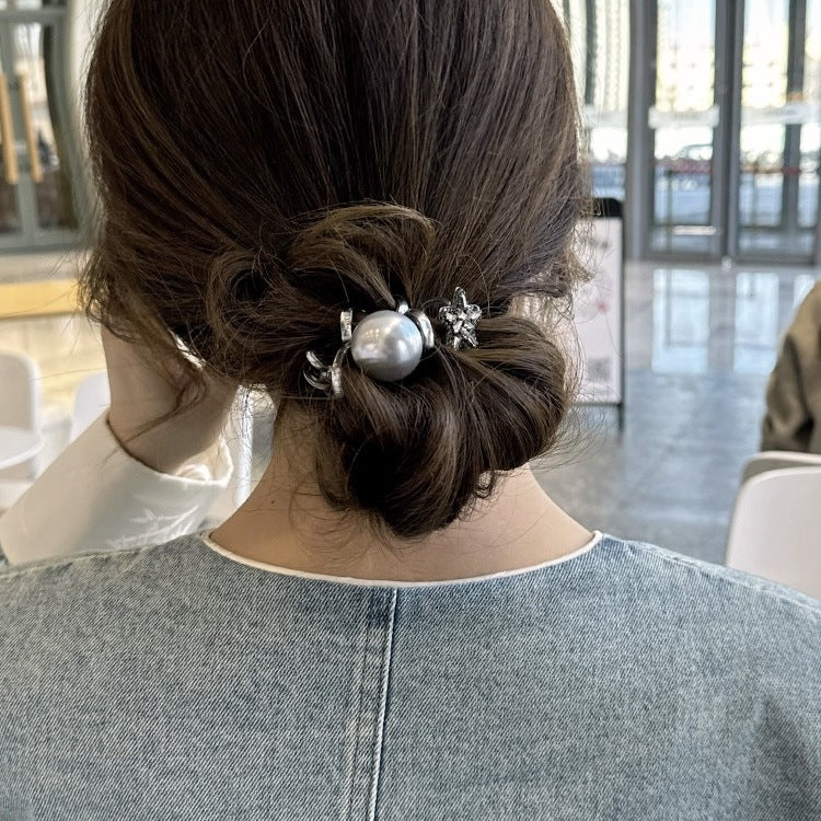 Wholesale Star Rhinestone Phone Cord Hair Ties Hair Scrunchies