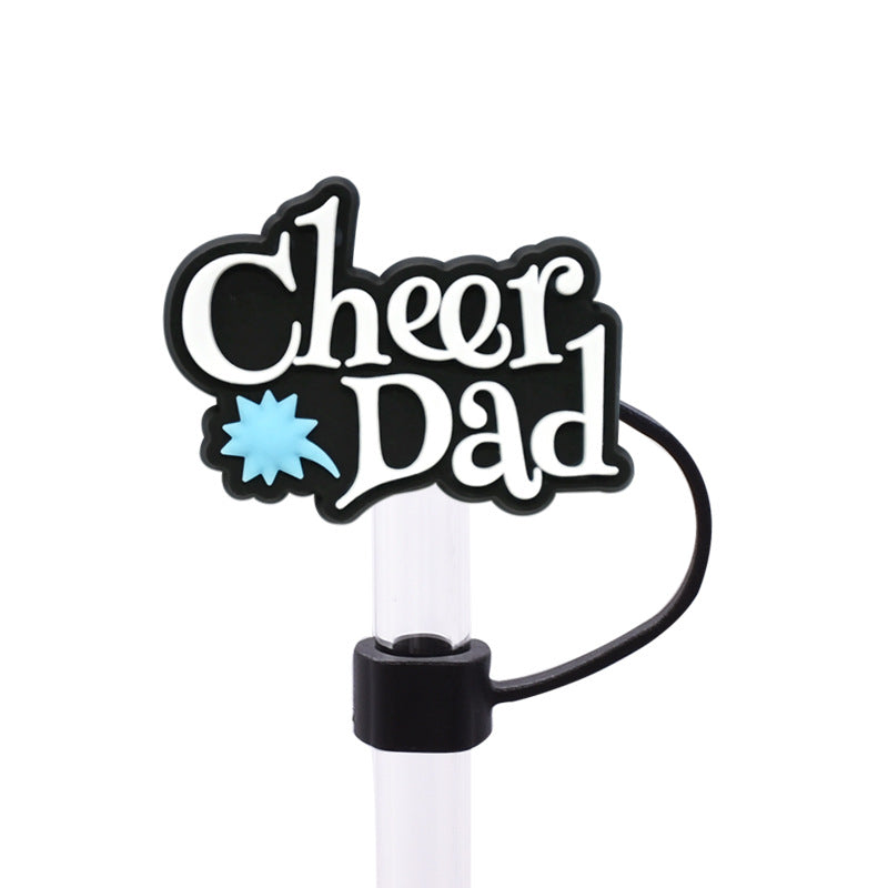 Wholesale Random 100pcs Cheerleading Series 8/10mm PVC Soft Straw Tube Cap