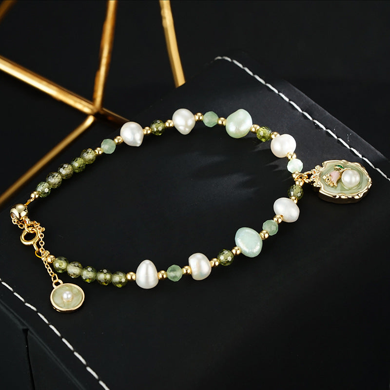 Wholesale Natural Freshwater Pearl Flower Bracelet