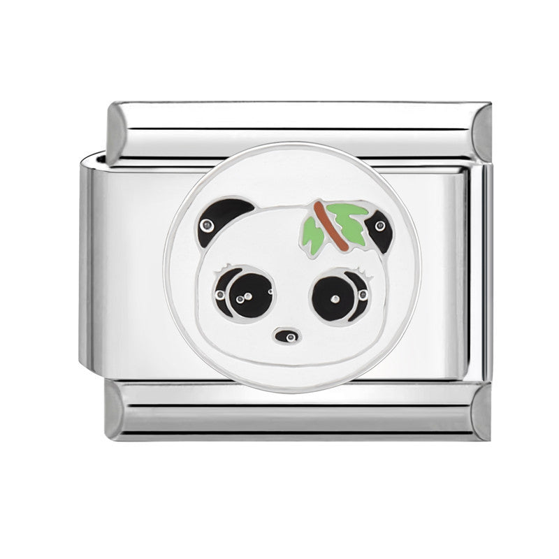 Wholesale Italian Charm Bracelet 9mm DIY Splicing White Series Titanium Steel Composable Bracelet