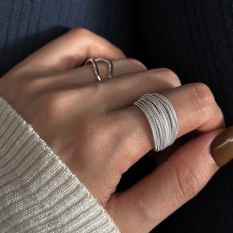 Wholesale Multi-layer Wire Stock Finger Rings ACC-RS-YaoFeng005