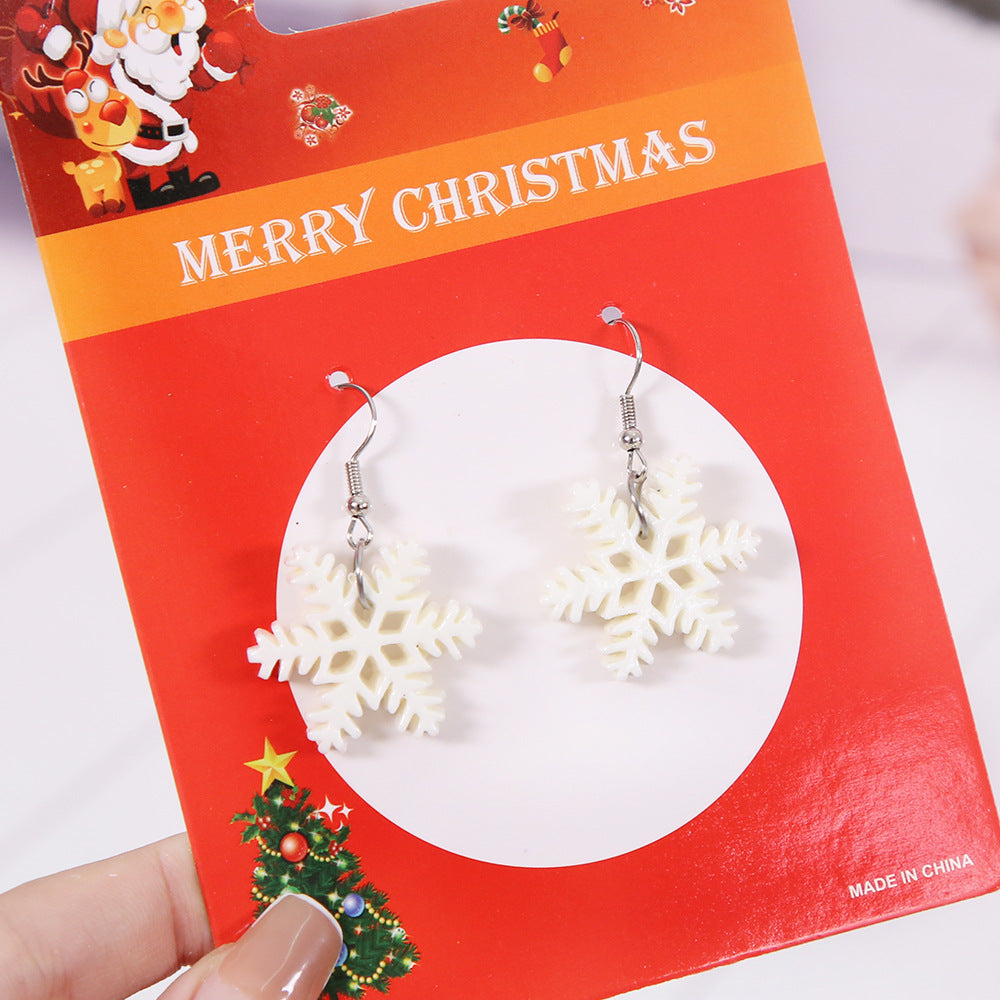 Wholesale Christmas Tree Earrings Ornaments Snowflake Earrings ACC-ES-ZhouHao003