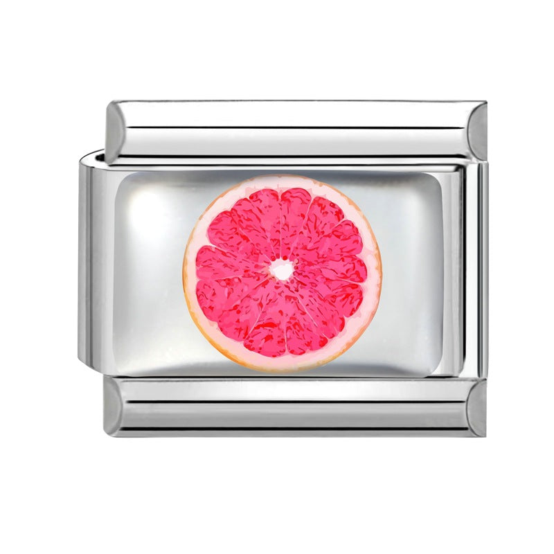 Wholesale 9mm Italian Charm Starter Bracelets DIY square Single Section Creative Stainless Steel Composable Bracelet