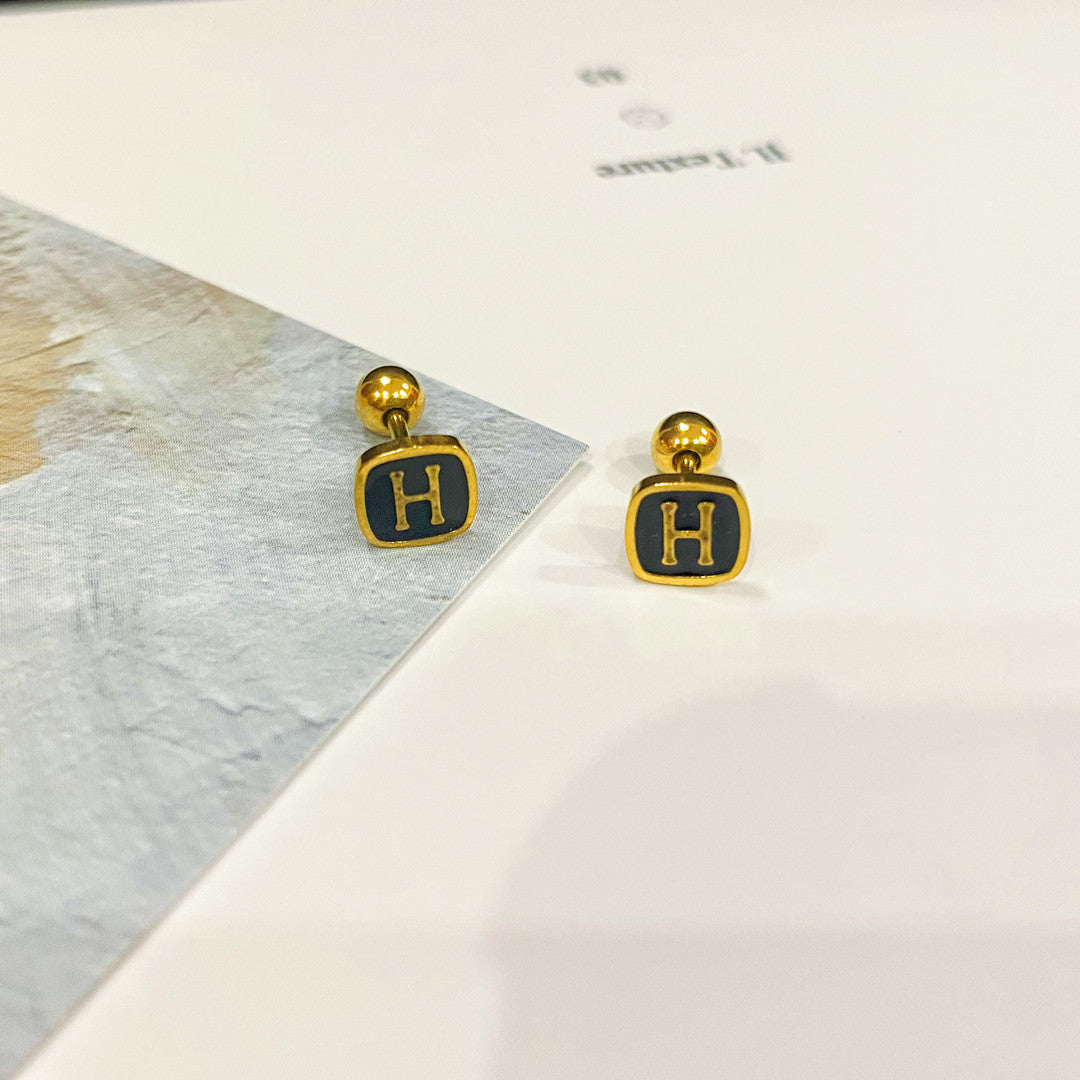 Wholesale Titanium Steel Non-fading Screw Mini Earrings ACC-ES-YZXW001