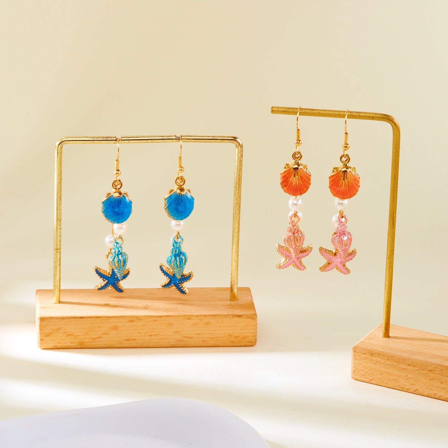 Wholesale Shell Conch Beach Style Bohemian Earrings