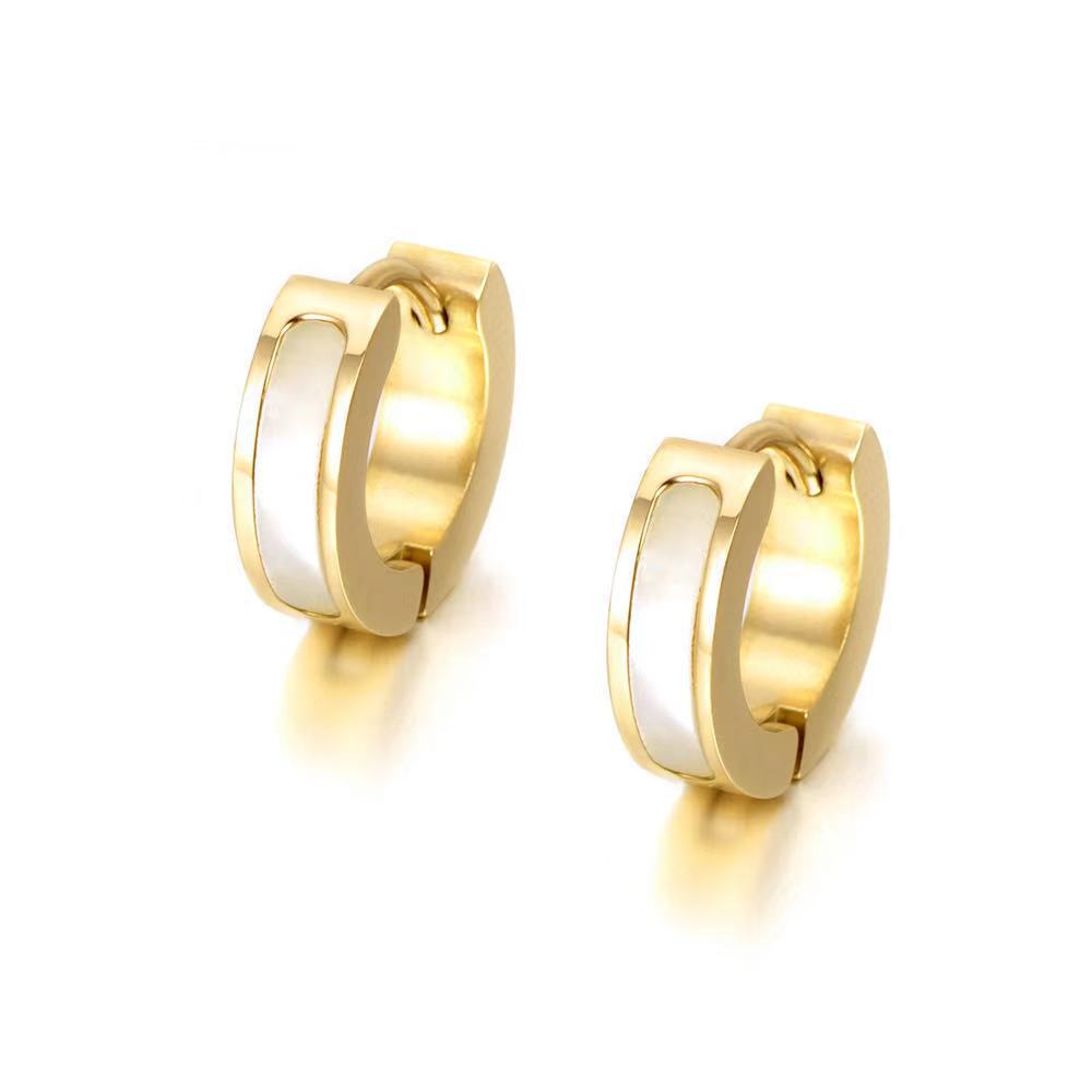 Wholesale Light Luxury Style Stainless Steel Shell Earrings ACC-ES-MuShan068