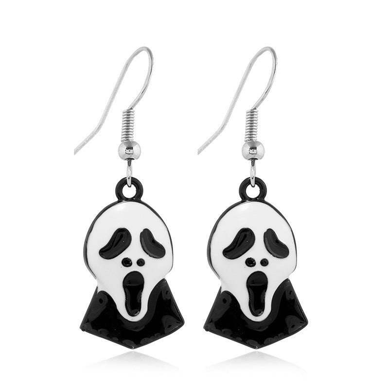 Wholesale   Creative Personalized Event Skull Alloy Earrings