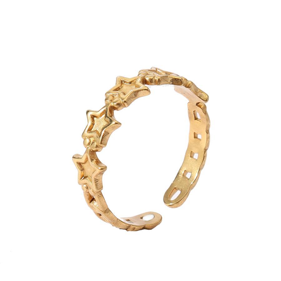 Wholesale Stainless Steel Ring Snake Love 18k Gold Plated Rings ACC-RS-MuC004