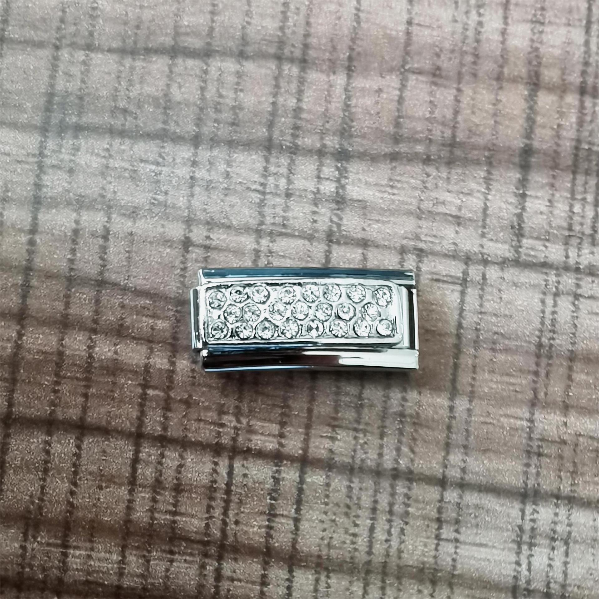 Wholesale 2pcs Italian Charm Bracelet 9mm DIY Spliced Removable Stainless Steel Letters Composable Bracelet ACC-BT-XY037