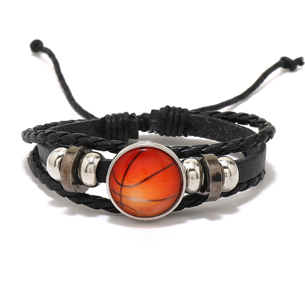 Wholesale Luminous Football Volleyball Braided Bracelet ACC-BT-Saih016