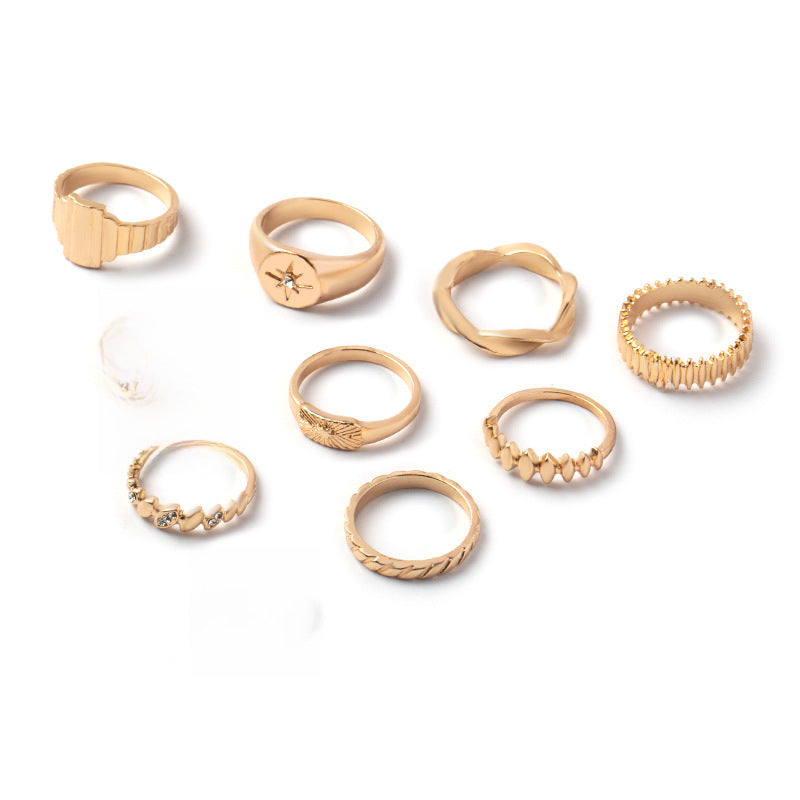 Wholesale eight mans star diamond  ring suit