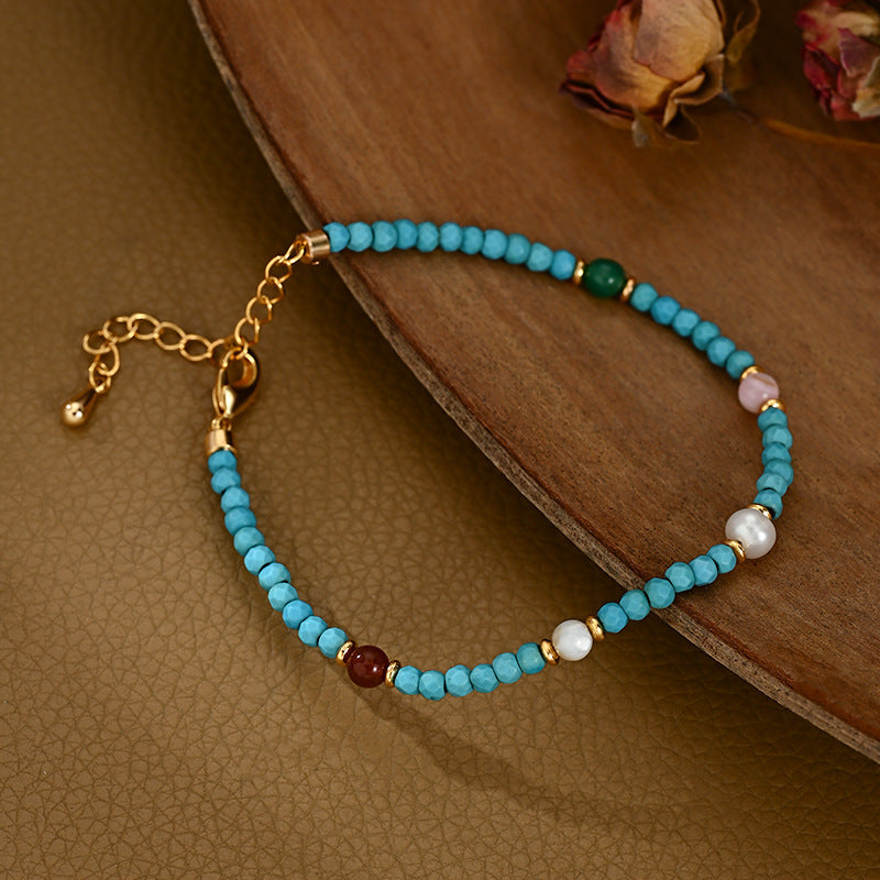 Wholesale Copper Electroplated Chinese Style Multi-Color Bracelet Fashion Accessory Gift for Friends