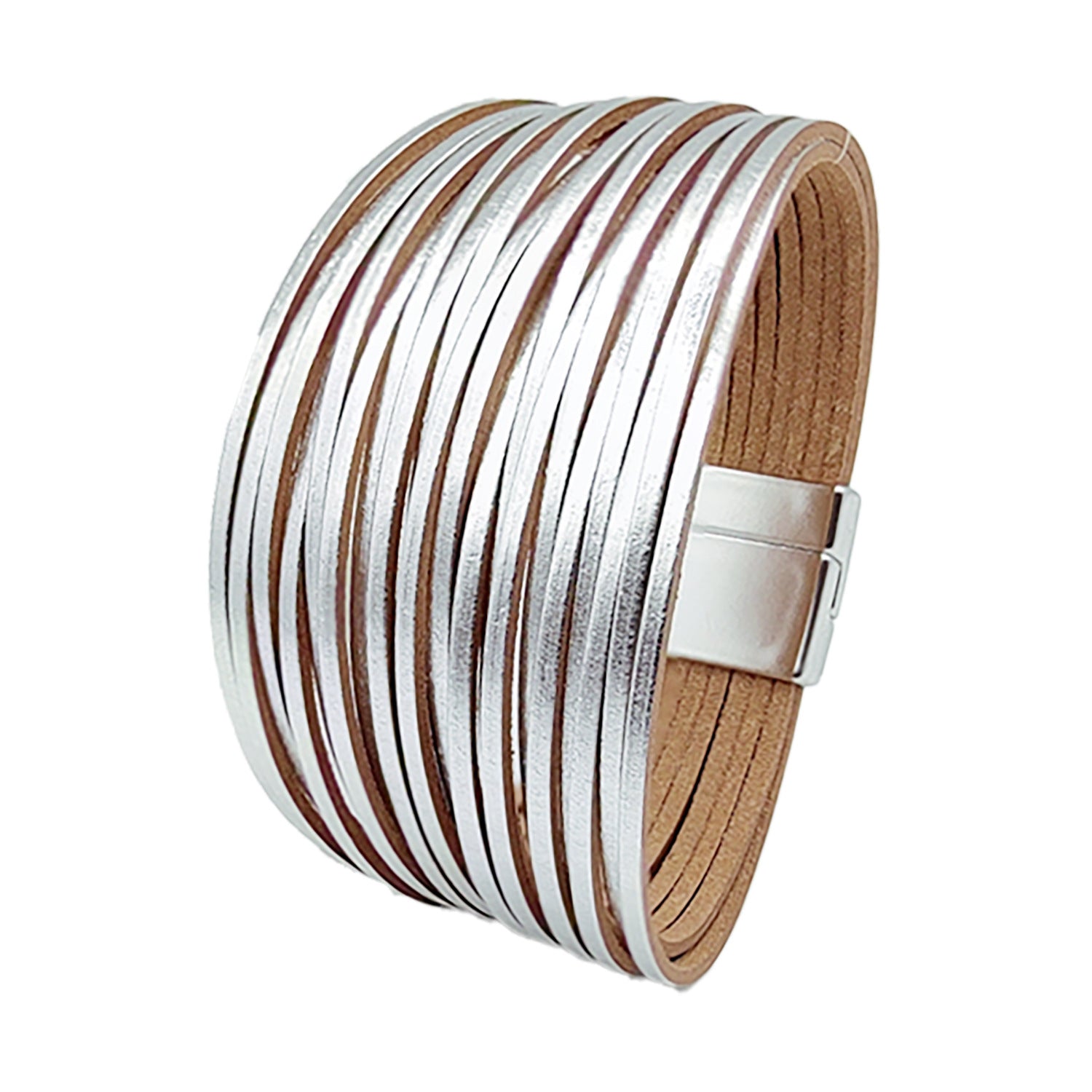Wholesale Gradient Leather Cord Mixed Color Leather Bracelet ACC-BT-Shangy005