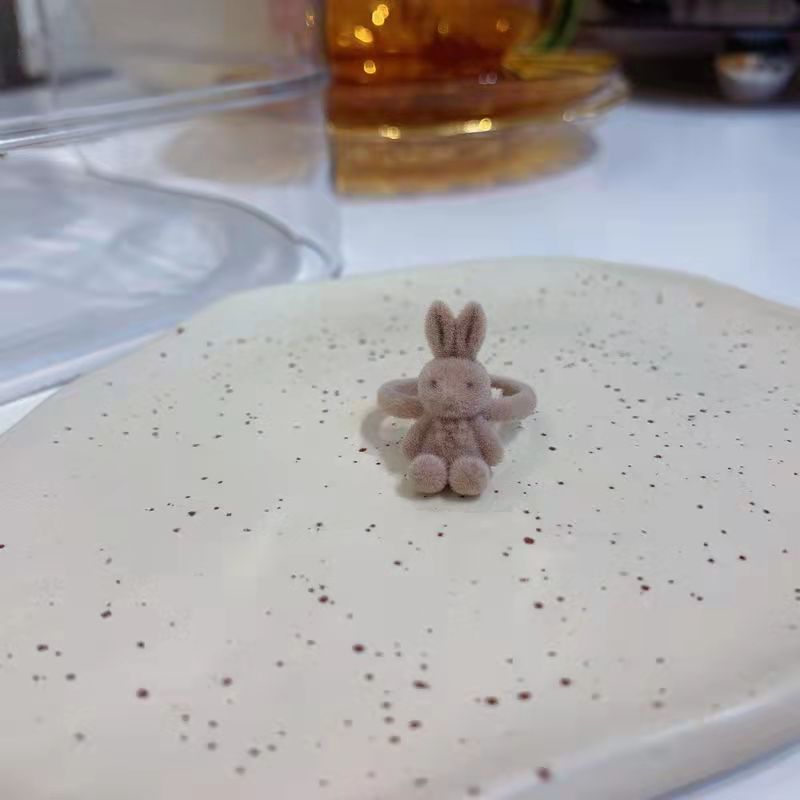 Wholesale Funny little monster plush ring