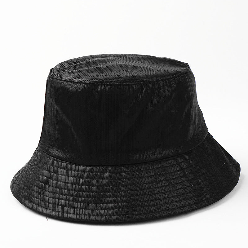 Wholesale  PU Leather Color Fisherman Hat Bucket Hat