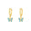 Wholesale S925 sterling silver butterfly zircon geometric earrings