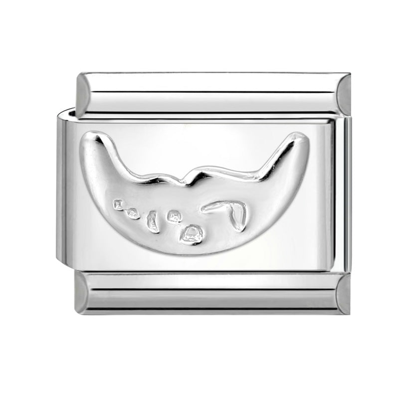 Wholesale Italian Charm Bracelet 9mm DIY Splicing Cute Creative Stainless Steel Composable Bracelet